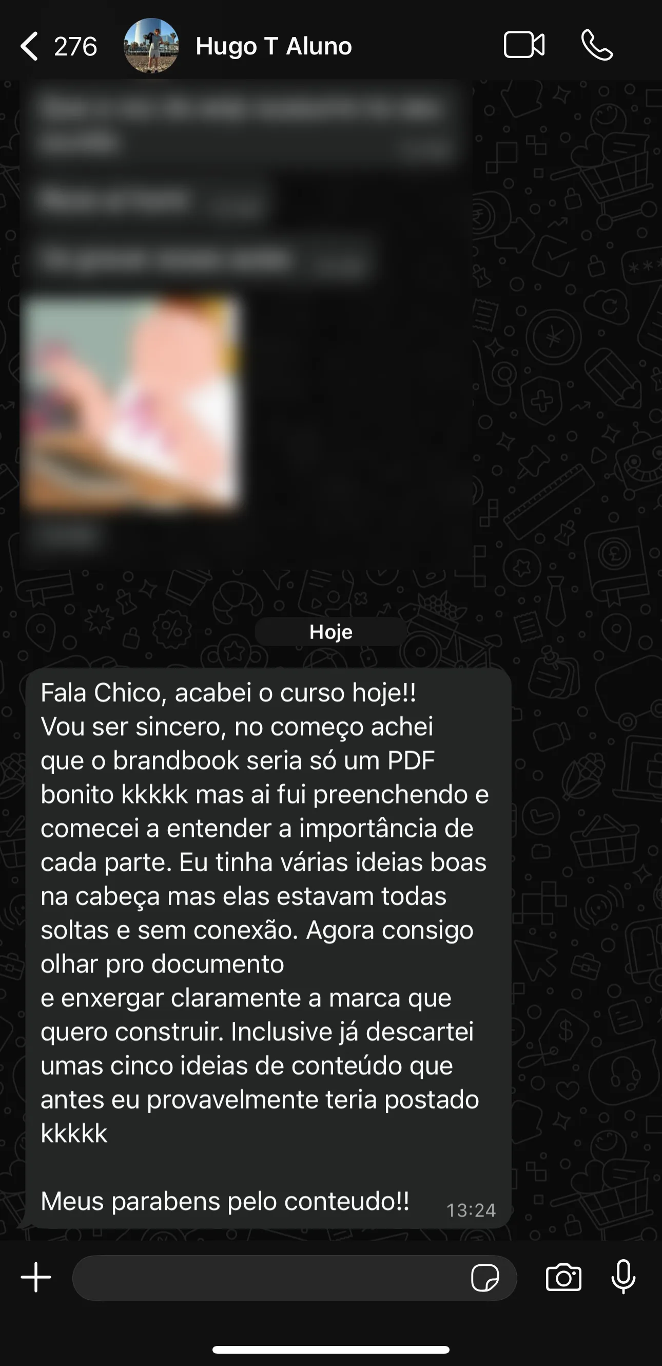 Depoimento de aluno do Método Tribe